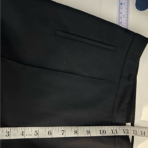 Armand Ventilo Black 100% Wool Lined High Rise Cuffed Pants Size 10 - Picture 2 of 12